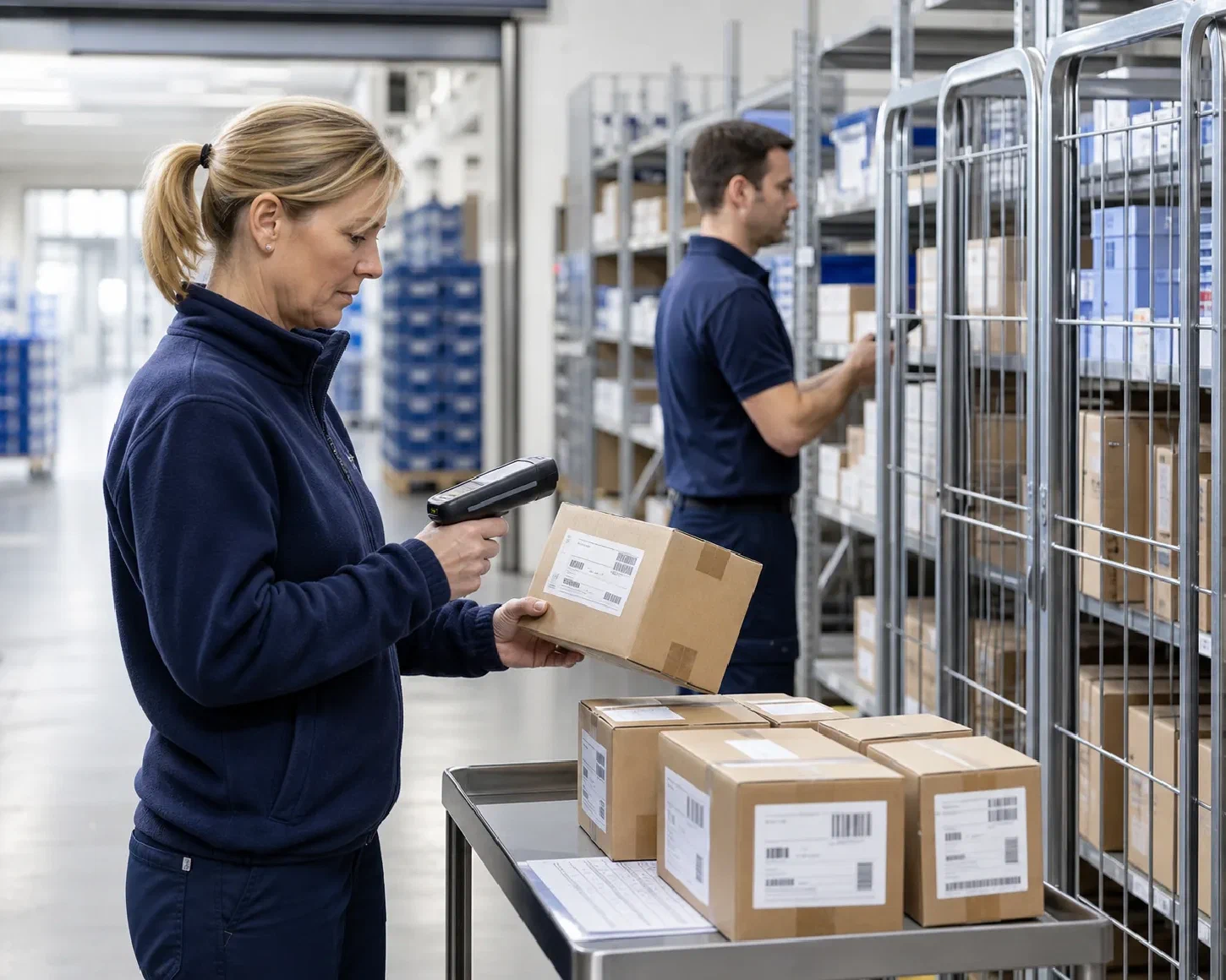 Healthcare inventory being scanned and verified by identity and status