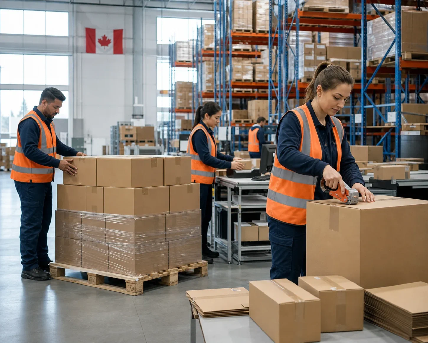 Retail, wholesale and direct orders being prepared within one fulfillment operation